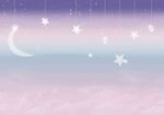 唯美北欧手绘卡通儿童星空壁画