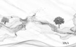 麋鹿新欧式无框画 TIF分层
