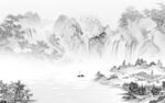 中式 爆款风景山水 Tif分层