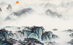 高档 风景画新山水 TIf分层