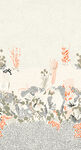 抽象线条定位花