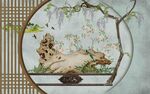 新中式背景墙 