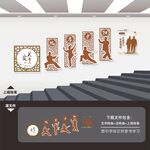 敬老院养老院楼梯楼道文化墙