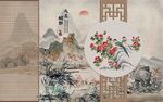 新中式背景墙  
