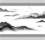 高清分层透明底推拉门打印图
