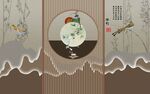 新中式背景墙 