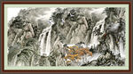 巨幅山水画 