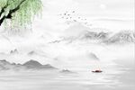 山水背景墙