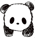 数码裁片熊猫