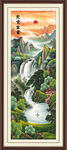 竖幅山水画
