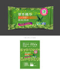 女性湿巾包装 