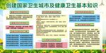 绿色创建卫生城市宣传展板设计