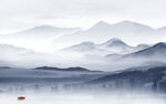 现代 中式电视山水 Tif分层