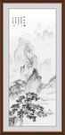 竖幅山水画