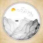 水墨山水装饰画