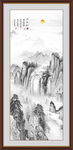 竖幅山水画