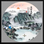 聚宝盆风水画