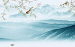 爆款新别墅山水画 TIf分层