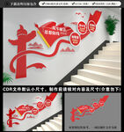 廉政楼梯文化墙