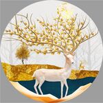 轻奢装饰画 山水麋鹿