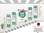 传统文化楼梯文化墙