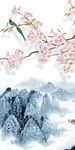 花鸟 高清大气玄关 Tif分层