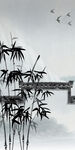 竹子 简约山水玄关 Tif分层
