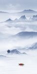 蓝色现代山水玄关 TiF分层