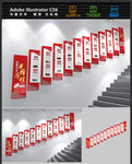 党史楼梯文化墙
