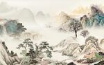 客厅别墅新山水画 TIf分层