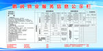 物业服务信息公示栏
