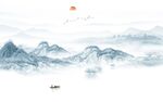 新款意境客厅山水 TIF分层