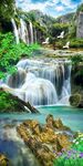 流水生财山水风景玄关