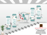 廉洁奉公楼梯文化墙