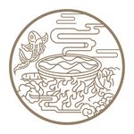 国潮中国风火锅云纹火焰金鱼图案