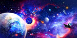 唯美星空地球