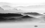电视灰色山水墙画 TIf分层