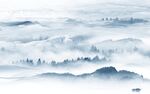 高档中国风山水画 Tif分层