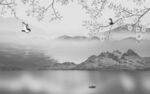 电视中式风山水画 Tif分层