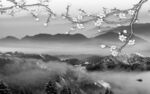 高端简约意境山水 tif分层
