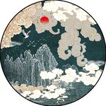 新中式圆形装饰画
