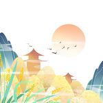 国潮青山元素