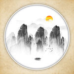 禅意山水画