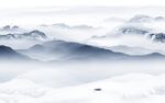 新中式最新山水墙画 tIf分层