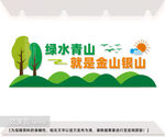 绿水青山就是金山银山文化墙