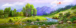 山水风景油画