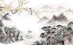 沙发客厅山水新画 tif分层