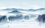 人气意境现代山水 tif分层
