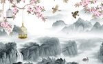 新款中国风山水 tif分层