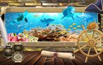 3D立体海底世界海豚电视背景墙
